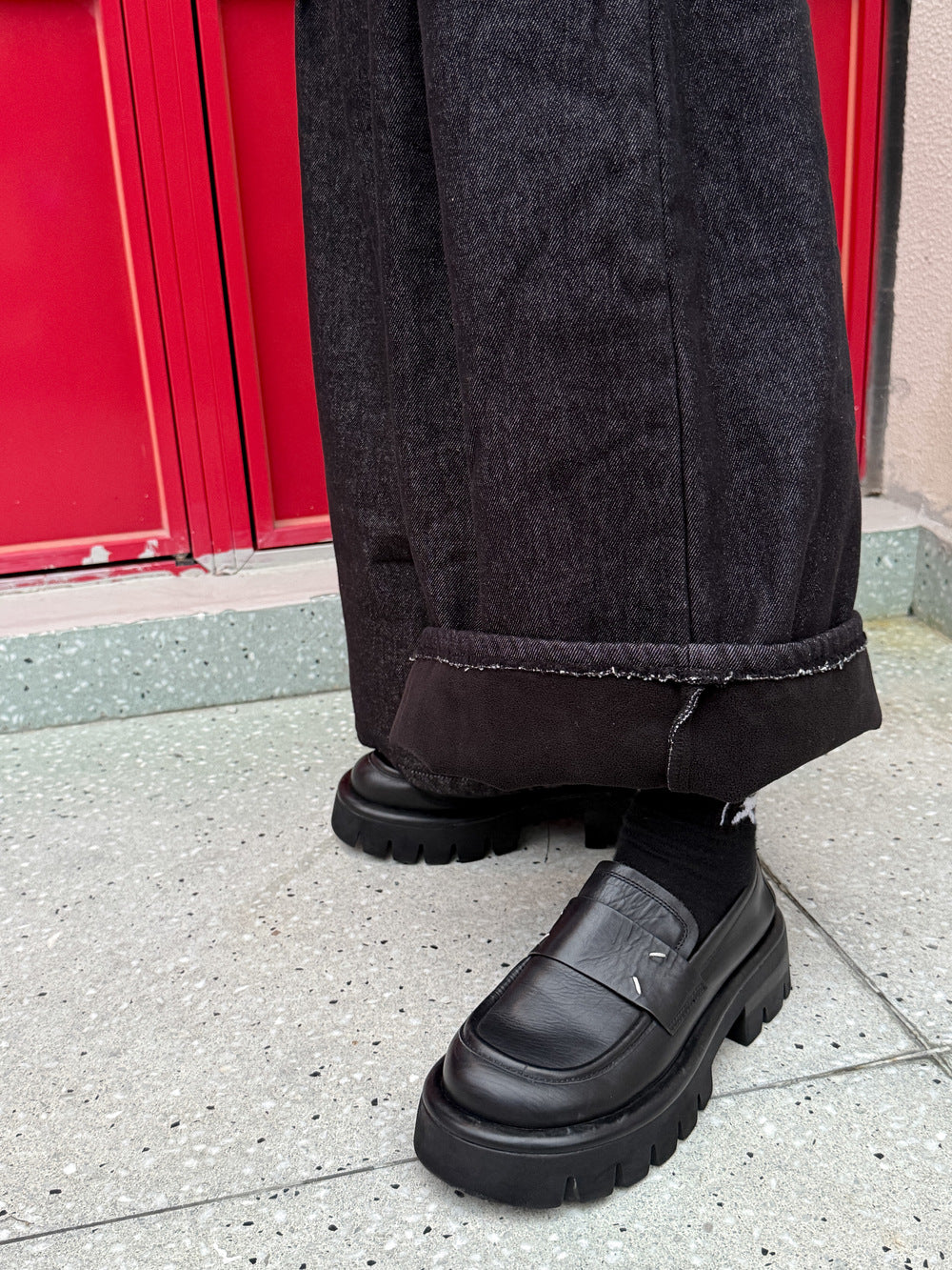 ワイドパンツ キッズ 裏起毛 厚手 ゆったり 無地 ルーズフィット カジュアル【mh0011685】