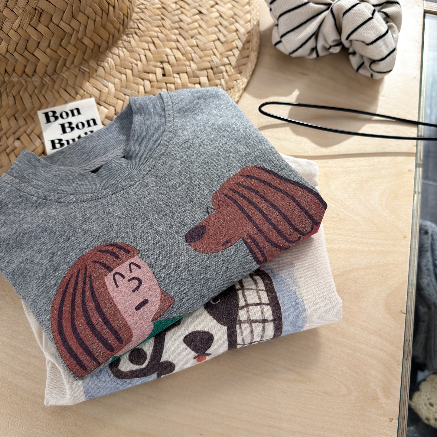 Dalmatian Graphic Cotton Jersey Top Short Sleeve T-shirt アニマル プリント Tシャツ【mh0012660】