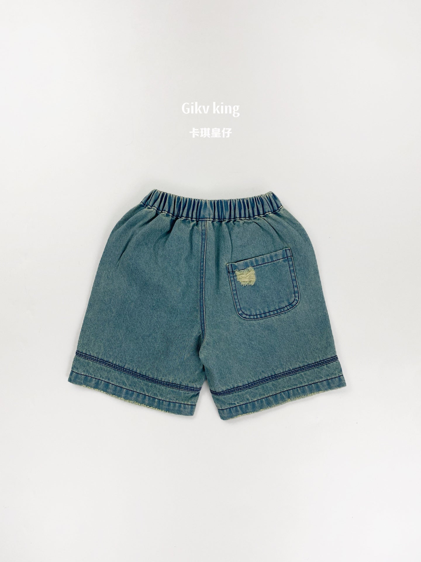 Vintage Wash Distressed Denim Shorts ダメージ デニムハーフパンツ【mh0013479】