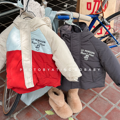 中綿ダウンジャケット パッチワーク アウター コート【mh0011900】