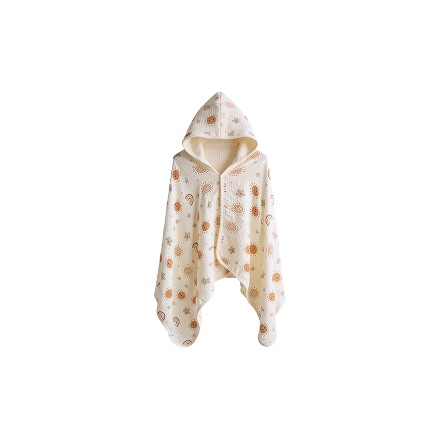Printed Cotton Gauze Hooded Towel ポンチョ プールタオル【mh0012597】