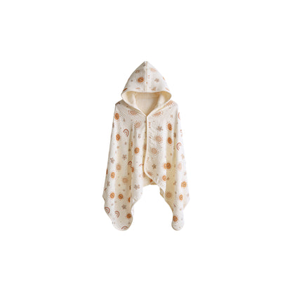Printed Cotton Gauze Hooded Towel ポンチョ プールタオル【mh0012597】