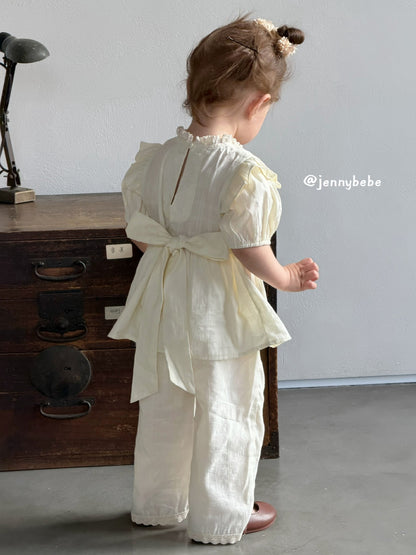 Puff Sleeve Top and Pants Set [mh0012533]