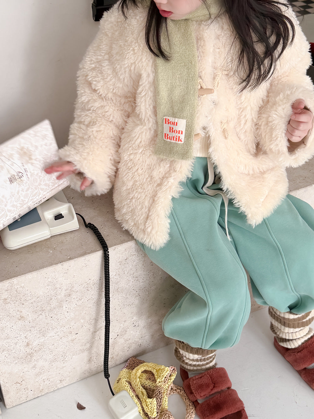 フリースダッフルジャケット ファーフリース トグルボタン アウター【mh0011865】