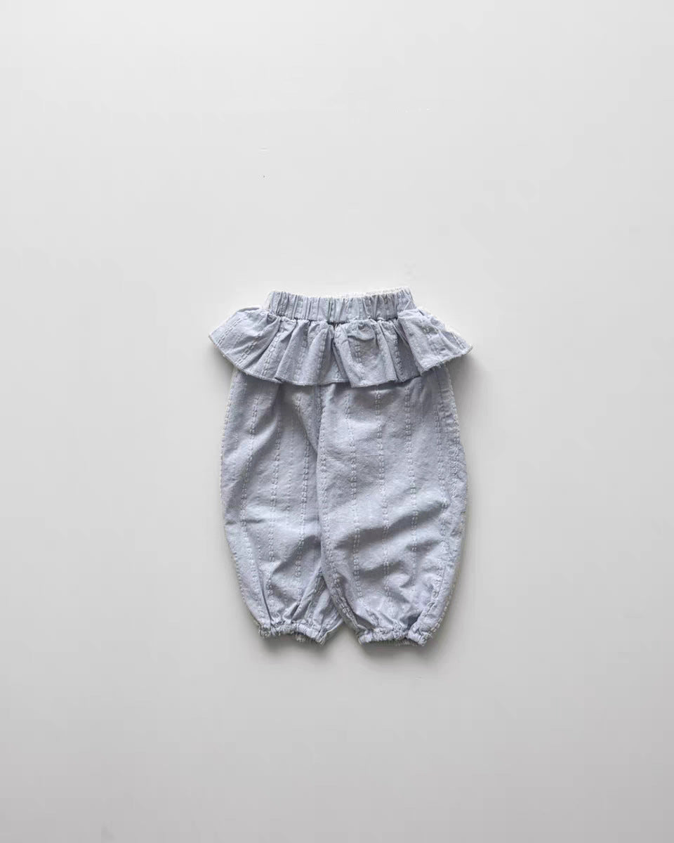 Fashionable Camisole Frill Pants Ruffle Camisole Long Pants [mh0013276]
