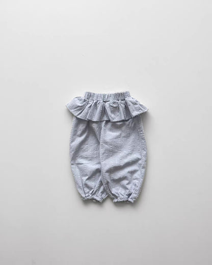 Fashionable Camisole Frill Pants Ruffle Camisole Long Pants [mh0013276]