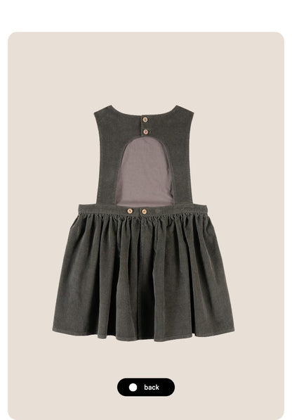 -ノースリーブワンピース コーデュロイ Aライン ジャンパースカート 丸首【mh0011319】 - mamahalo shop - ノースリーブワンピース -  べビー服 - 子供服 - 男の子 - 女の子