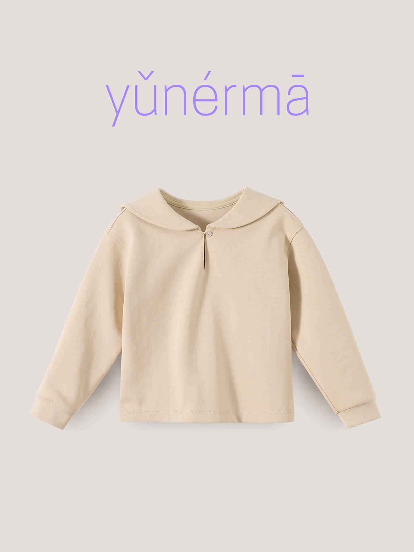 Baby, Kids, and Junior Sailor Collar Long-Sleeve Sweatshirt [mh0013974]