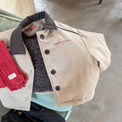 ジャケット 中綿 ボア裏地 ワークテイスト ストリート カジュアル アウター【mh0011604】