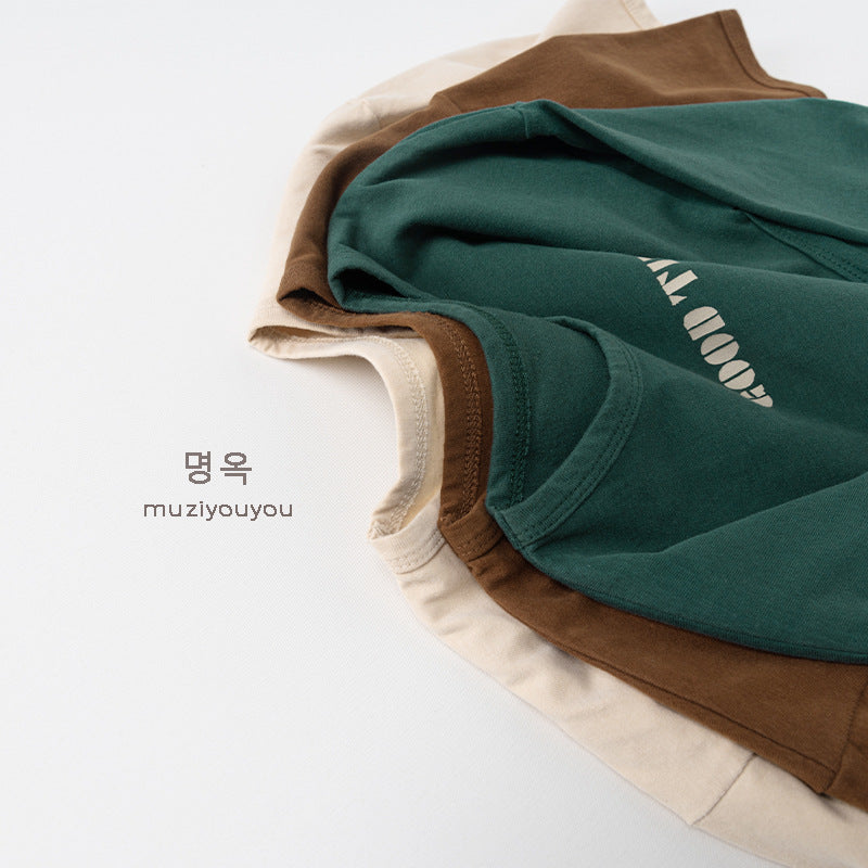 -GOOD TIMEロゴプリント長袖Tシャツ【mh0010864】 - mamahalo shop - 長袖Tシャツ -  べビー服 - 子供服 - 男の子 - 女の子