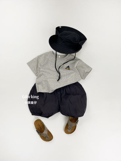 Elastic Waistband Cotton Bloomers 無地 バルーンショートパンツ【mh0012844】