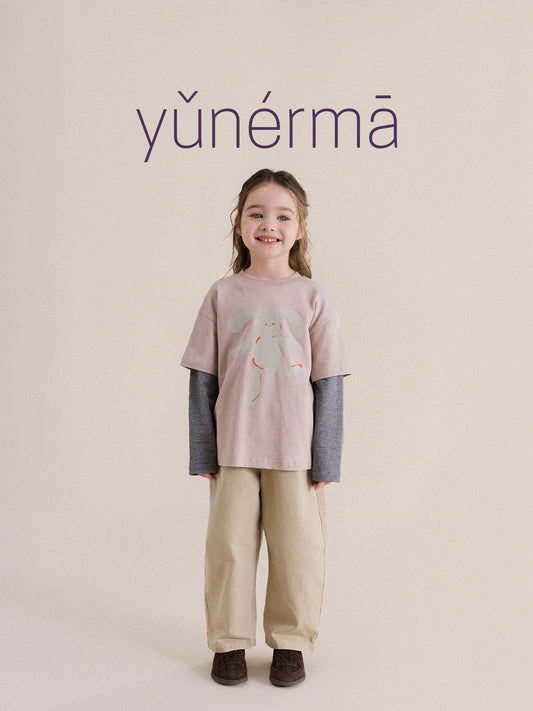 Kids' / Junior Wide-Leg Straight Pants [mh0013979]