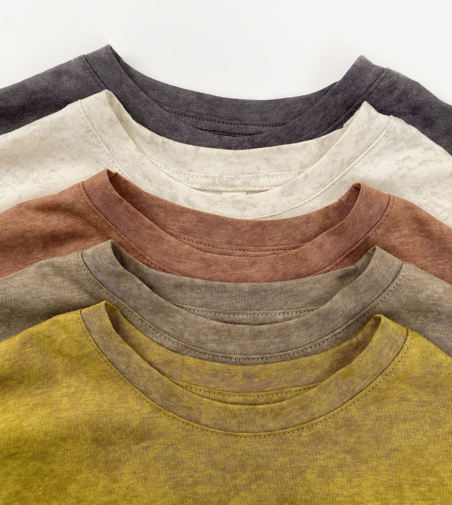 Vintage Wash Sand Texture Tee ムラ染め 半袖Tシャツ【mh0013486】