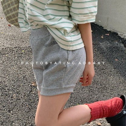 Logo Embroidered Cotton Sweat Shorts ショートパンツ【mh0012648】
