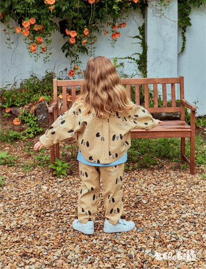 -ドッグ柄ジャケット/犬プリントスウェット/いぬ柄パンツ【mh0010984】 - mamahalo shop - 長袖セットアップ -  べビー服 - 子供服 - 男の子 - 女の子