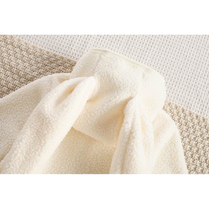 フーディロンパース うさ耳 フード付 ボア 厚手 モコモコ カバーオール【mh0011689】