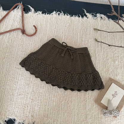 -クロシェ編みフリルニットンツインスカート【mh0011144】 - mamahalo shop - スカート -  べビー服 - 子供服 - 男の子 - 女の子