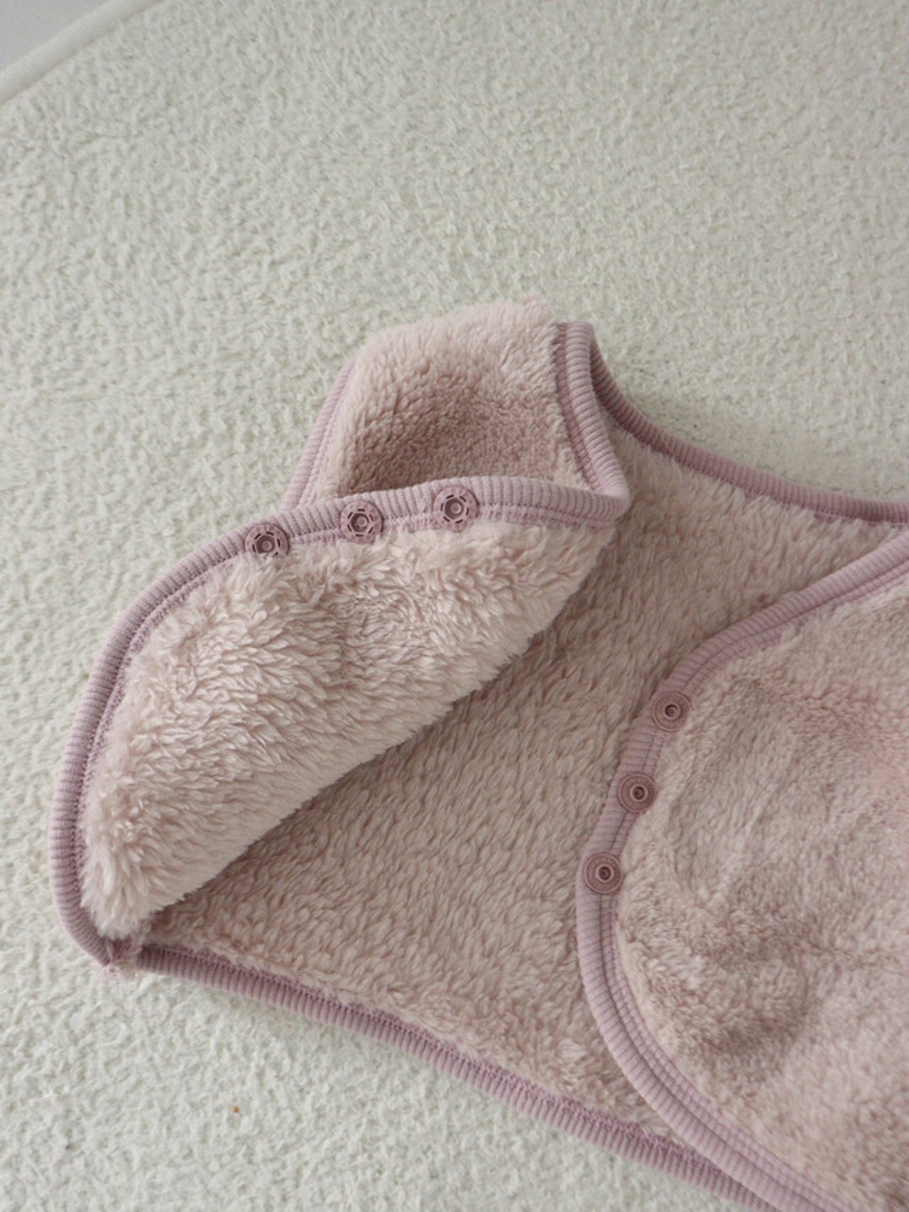 -バイピングシンプルフリース前あきベスト【mh0011200】 - mamahalo shop - ベスト -  べビー服 - 子供服 - 男の子 - 女の子