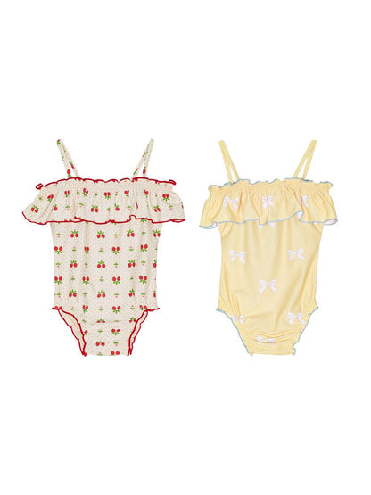 UPF50 Plus Ruffled One-piece Swimsuit ワンピース 水着【mh0012582】