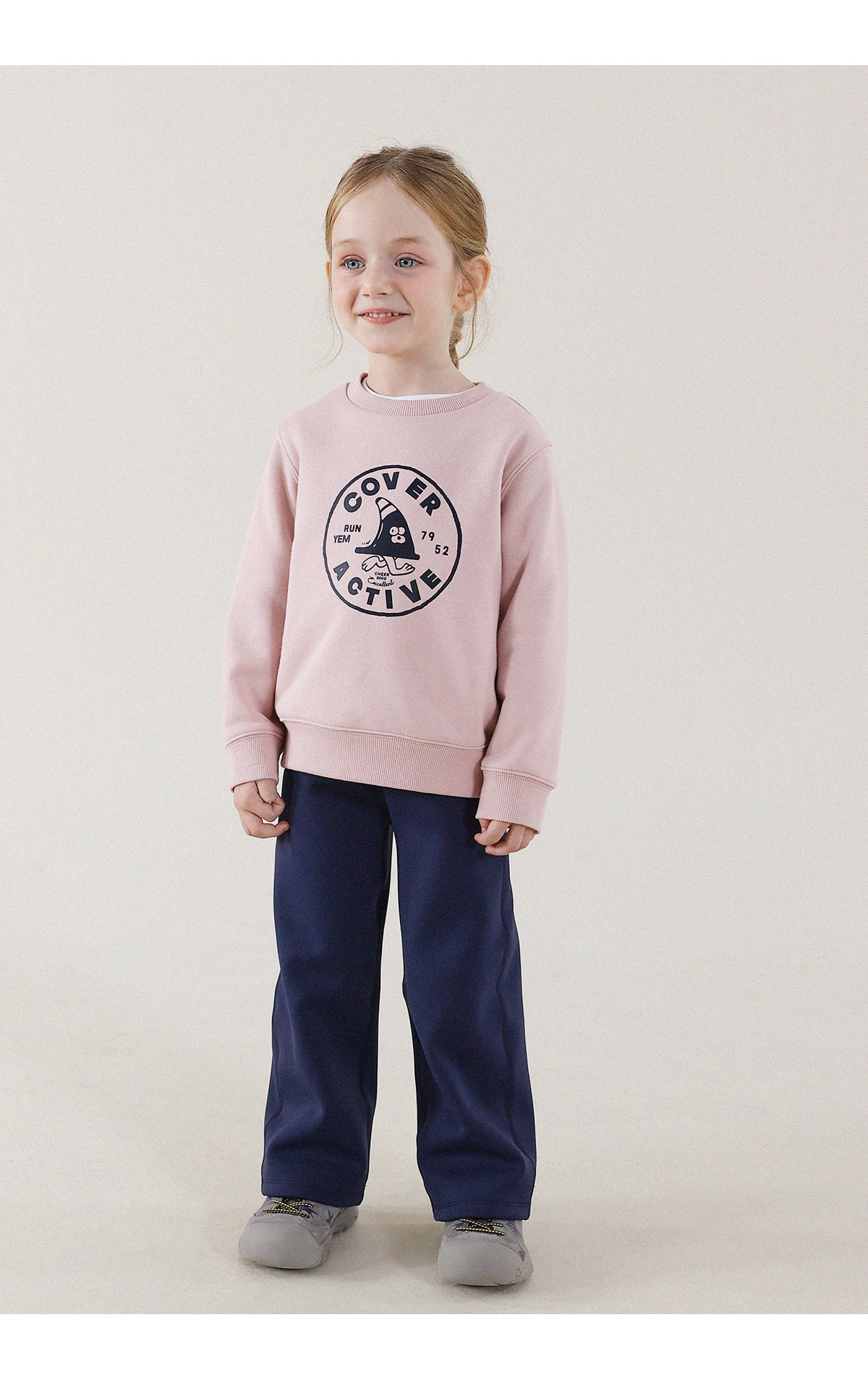 -長袖スウェットシャツ 裏起毛 プリント クルーネック 暖か【mh0011342】 - mamahalo shop - 長袖Tシャツ -  べビー服 - 子供服 - 男の子 - 女の子