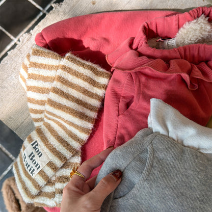 ハートポケットスウェットパンツ ジョガーパンツ 裏起毛【mh0011925】