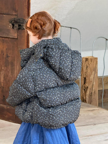 ダウンジャケット フラワープリント アウター【mh0011763】