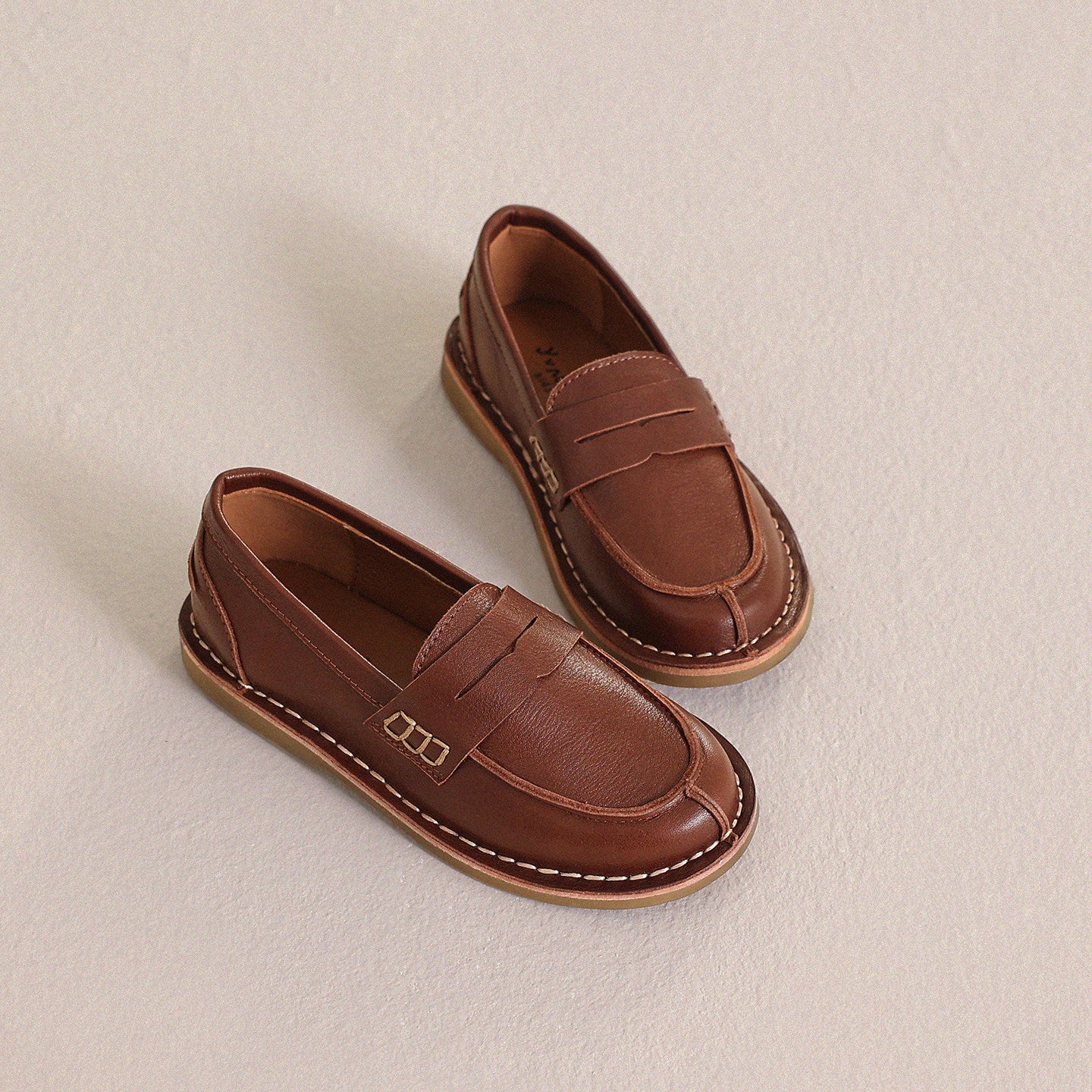 Kids' Junior Slip-on Leather Loafers [mh0013975]