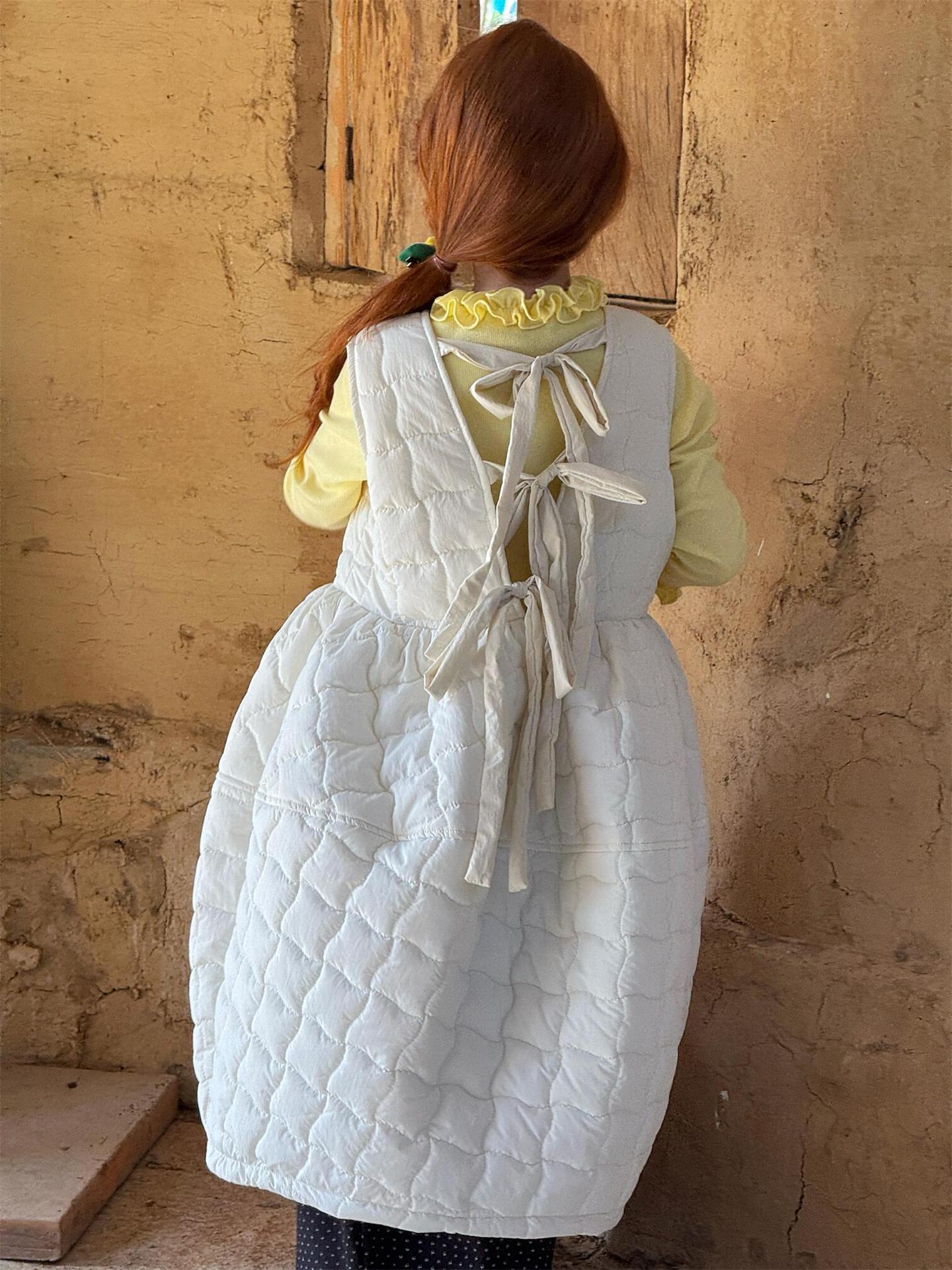 Sleeveless Quilted Dress [mh0011774]