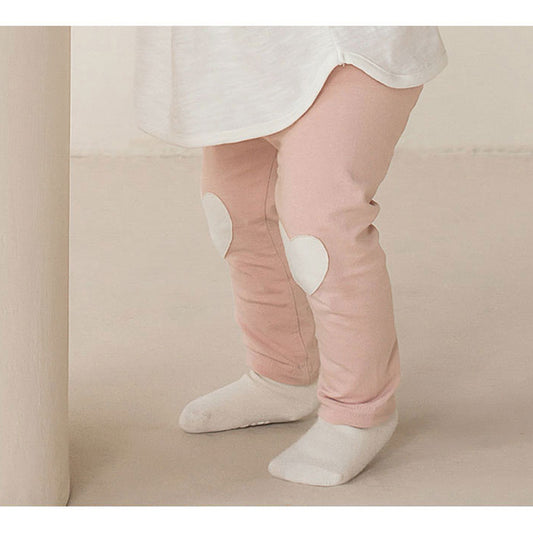 Heart Patch Cotton Leggings