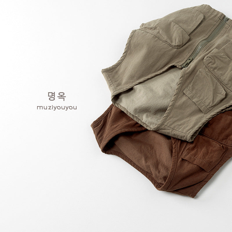 -ビッグポケットフィッシャーマンベスト【mh0010878】 - mamahalo shop - ベスト -  べビー服 - 子供服 - 男の子 - 女の子