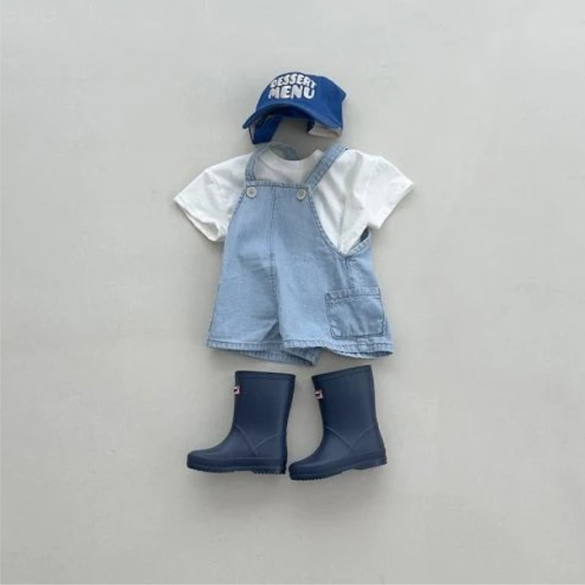 Baby Side Pocket Overalls Short Pants [mh0013877]