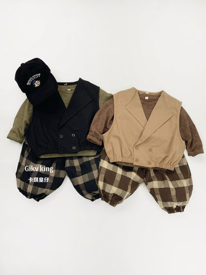 Retro Plaid Loose Leggings [mh0012574]