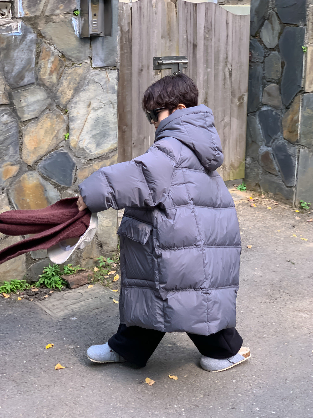 ダウンジャケット ロングコート フーディベンチコート【mh0011653】