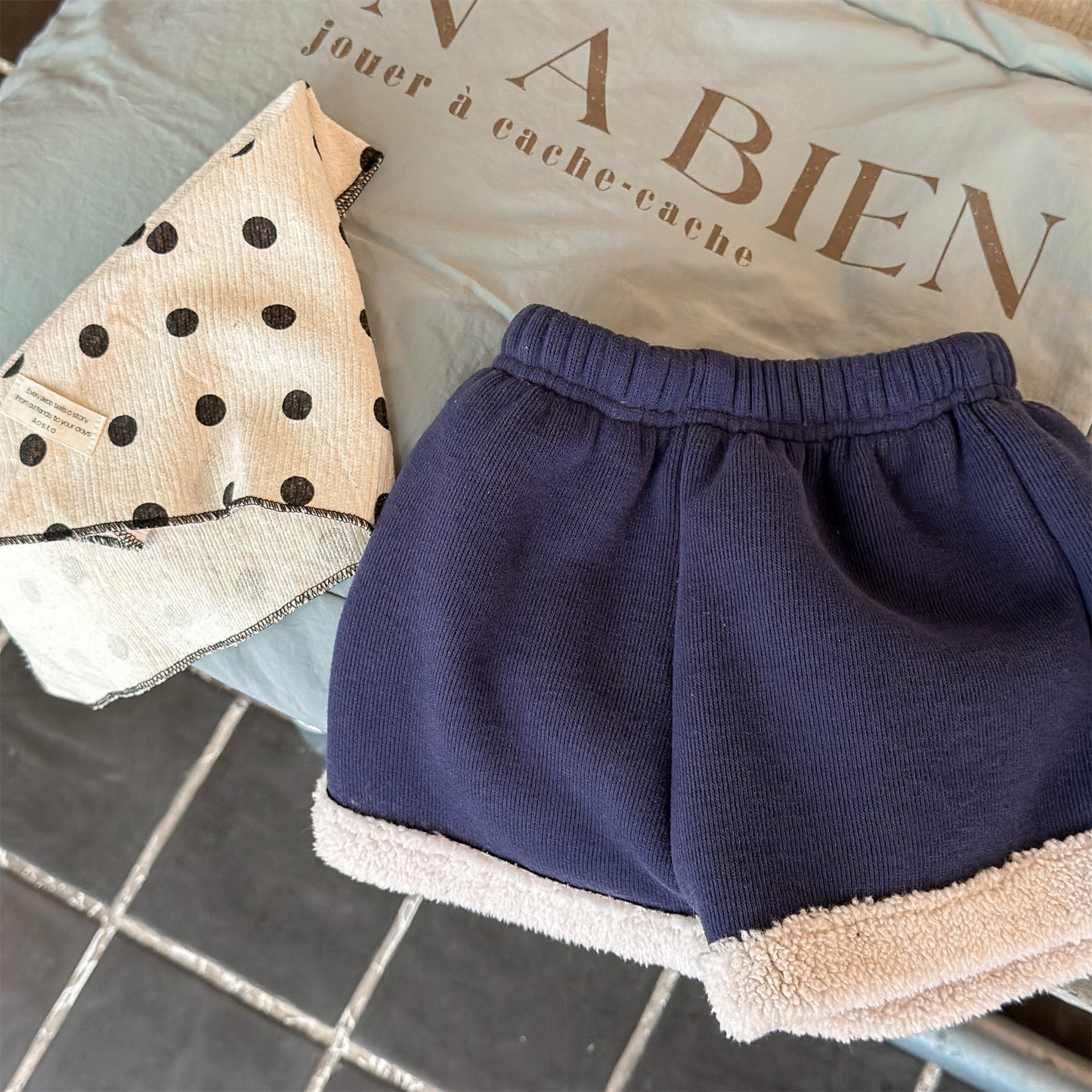 裏ボアセットアップ 2点セット ベスト+ショートパンツ【mh0011906】