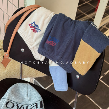 裏起毛レギンスパンツ ラインアクセント パッチワーク 暖パン【mh0011902】