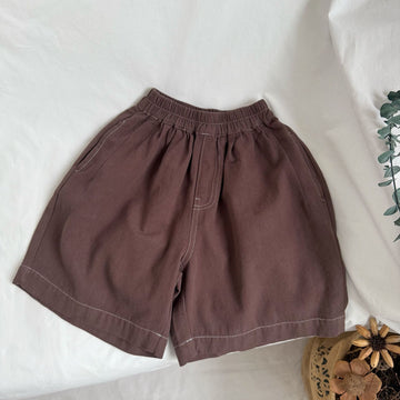 Stitch Details Loose Shorts [mh0013647]