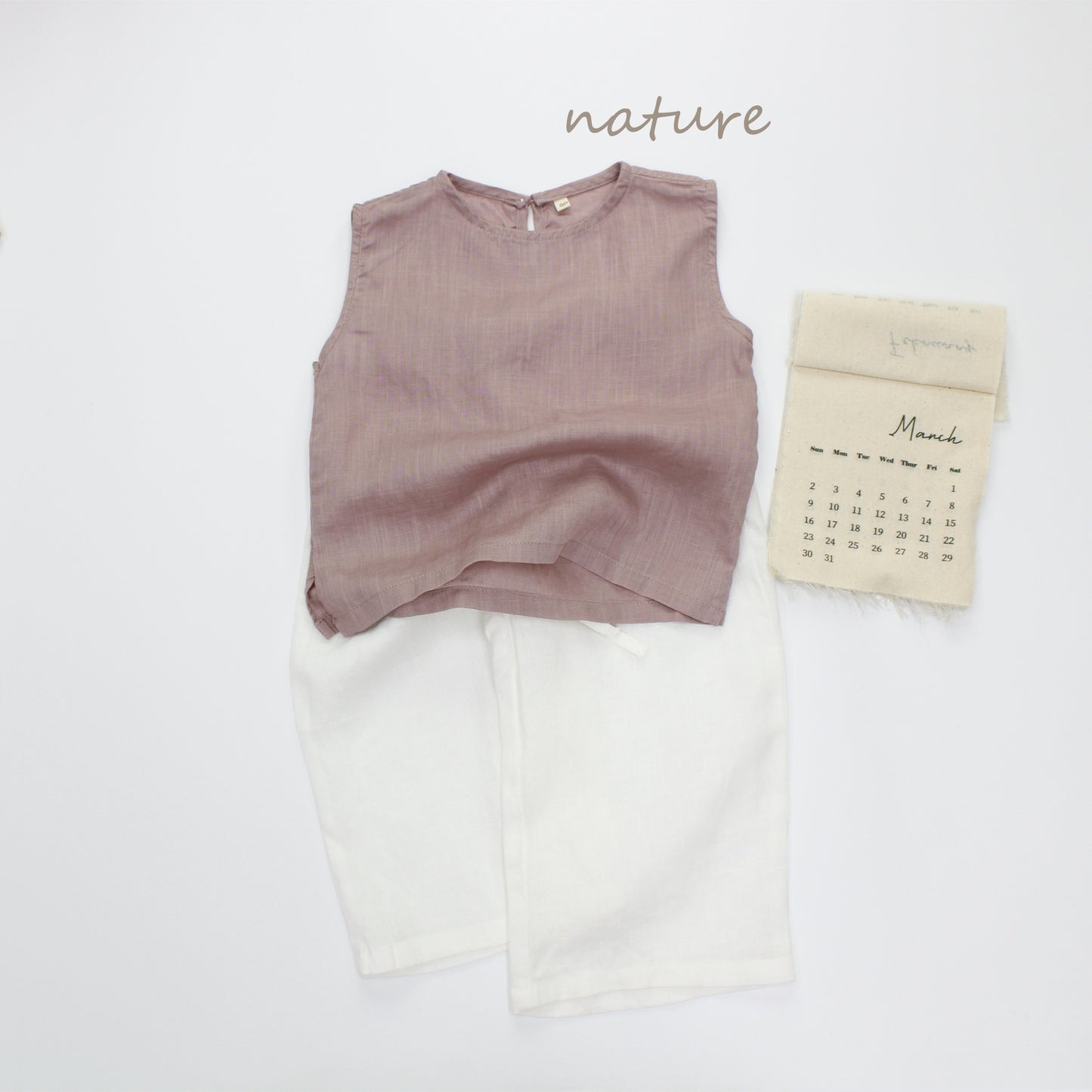 Pure Sleeveless Lyocell Top 無地 ノースリーブトップス【mh0013627】