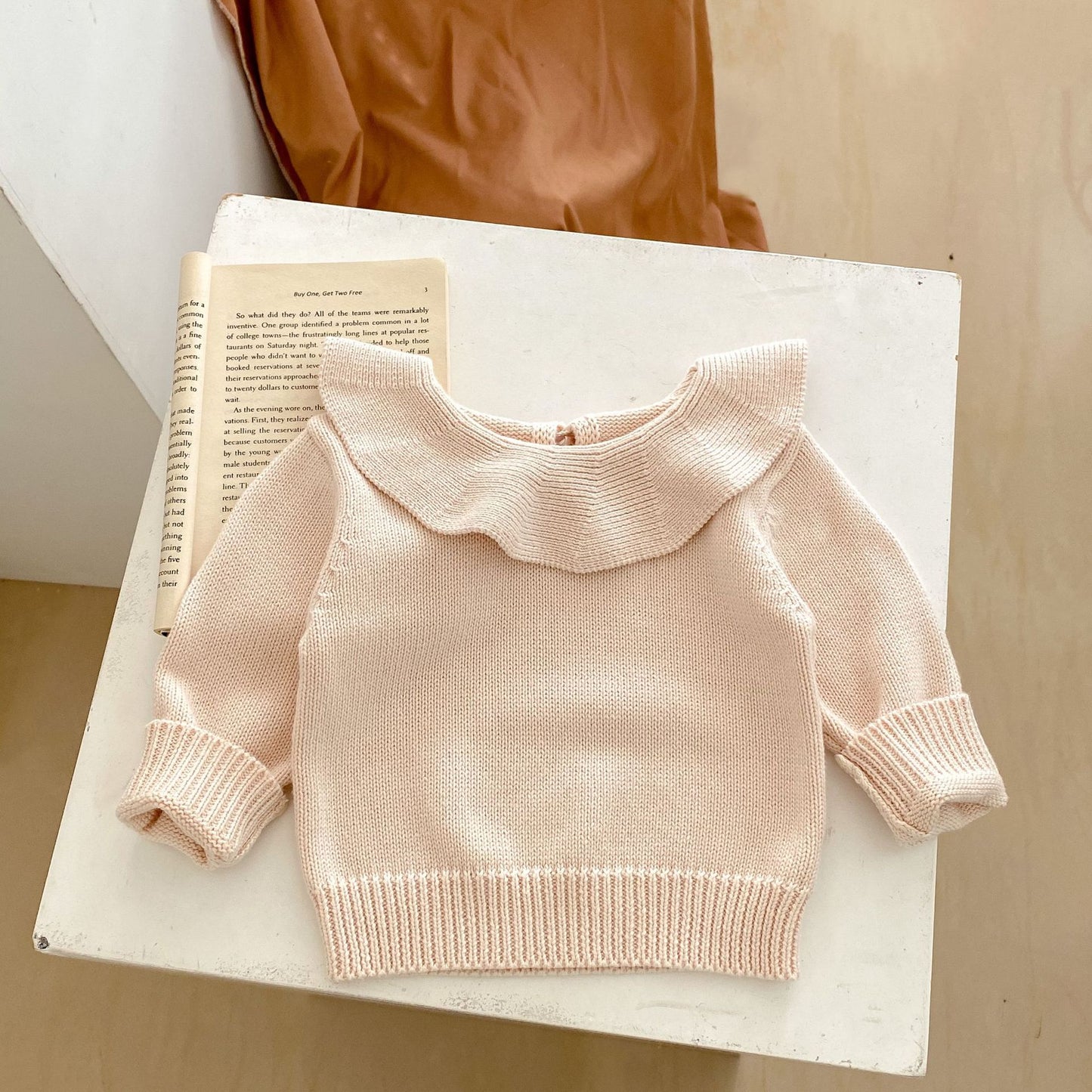 Frill Collar Knit Sweater mh0002453