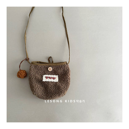 ベビーキッズバッグ ボアフリース ポシェット ポーチ 鞄【mh0011816】