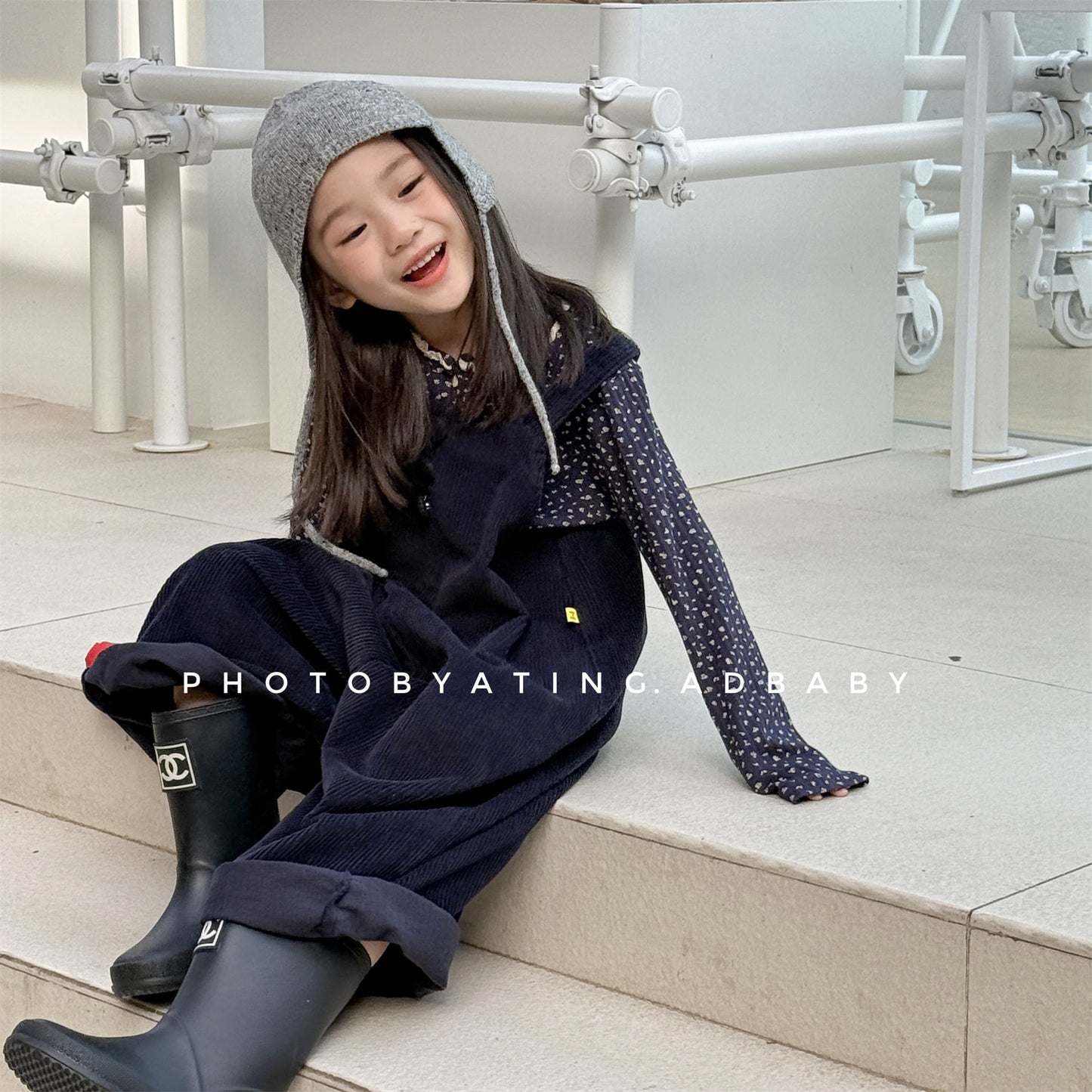 -コーデュロイオーバーオール サロペット ワイドパンツ【mh0010811】 - mamahalo shop - オーバーオール -  べビー服 - 子供服 - 男の子 - 女の子