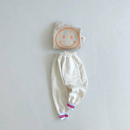 -☺︎ ベビー レターロゴ セットアップ ロンパース トレーナー リンク ママ お揃い コーデ - mamahalo shop - 長袖セットアップ -  べビー服 - 子供服 - 男の子 - 女の子