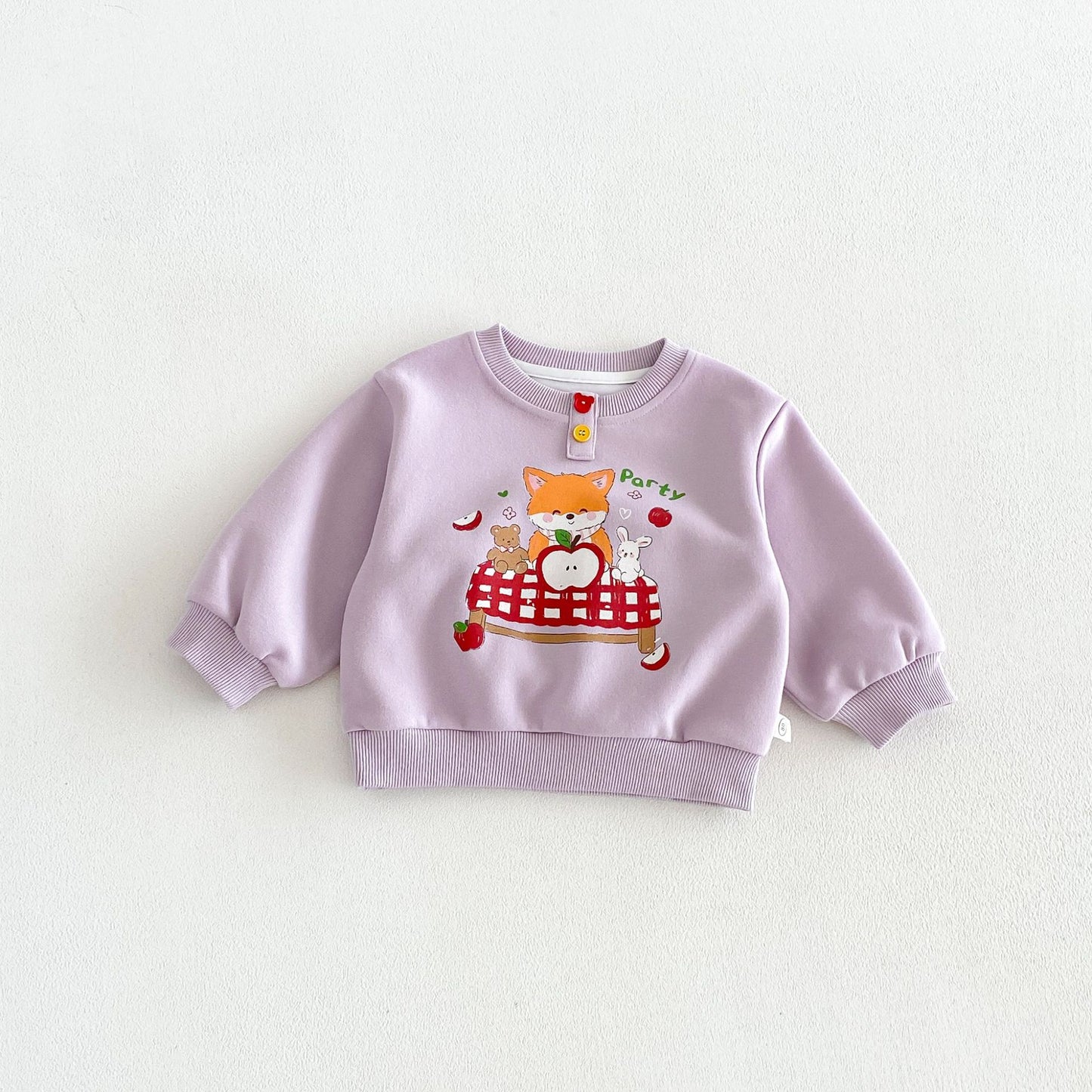 Sudadera de manga larga con estampado de personajes infantiles 【mh0014030】