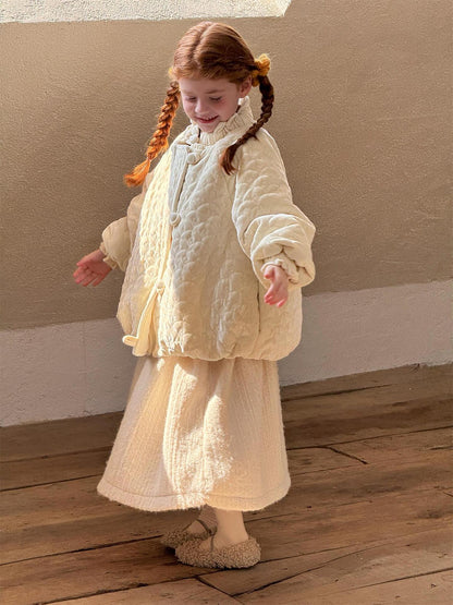 ジャケットコート 刺繍エンボス ガーリーアウター【mh0011764】