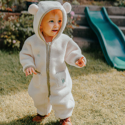カバーオール ボア素材 クマ耳フード ジャンプスーツ つなぎ【mh0011644】