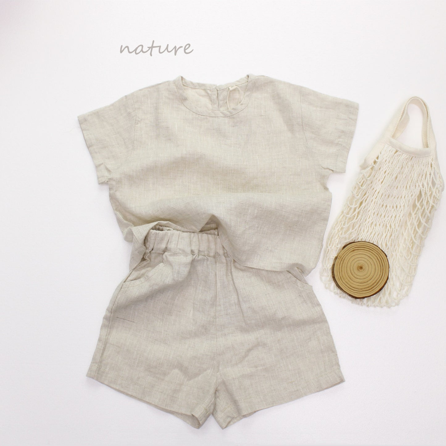 Minimalist Casual Linen Shorts リネン ショートパンツ【mh0013634】