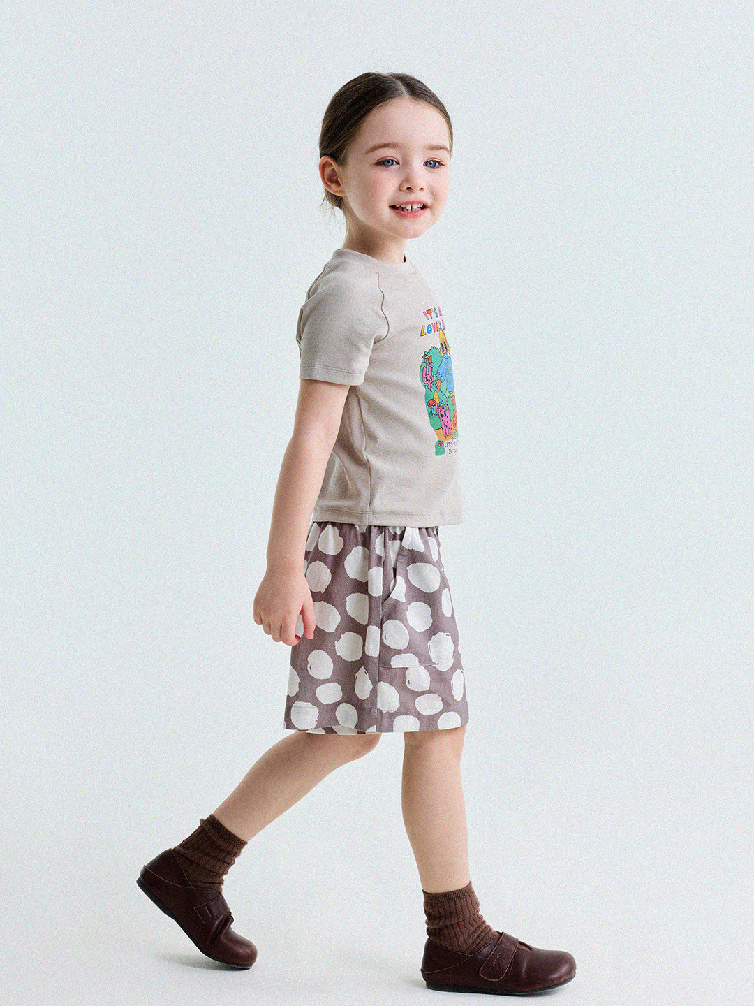 Polka Dot Cotton Linen Breathable Shorts ドット柄 ショートパンツ【mh0013206】