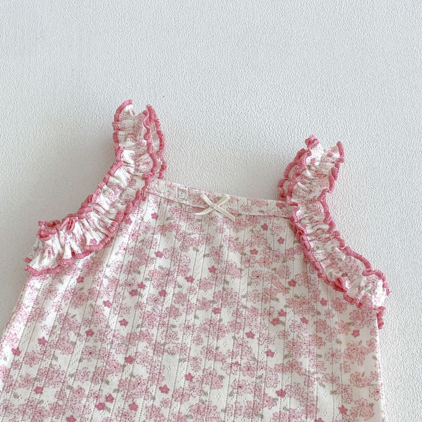 Floral Ruffle Tank Top Shorts Set 小花柄 キャミソールショートパンツ セット【mh0013432】