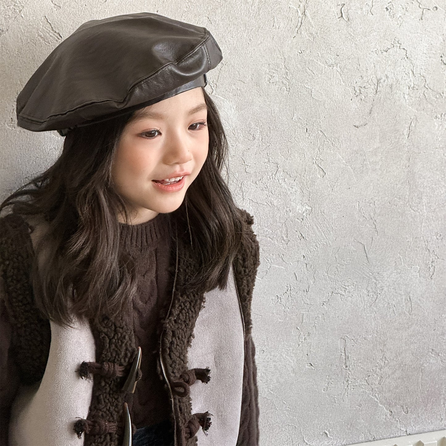 フェイクムートンボアベスト もこもこ ダッフルベスト【mh0011904】