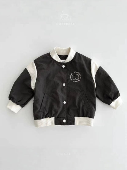 Baby Bicolor Varsity Blouson Jacket [mh0014627]