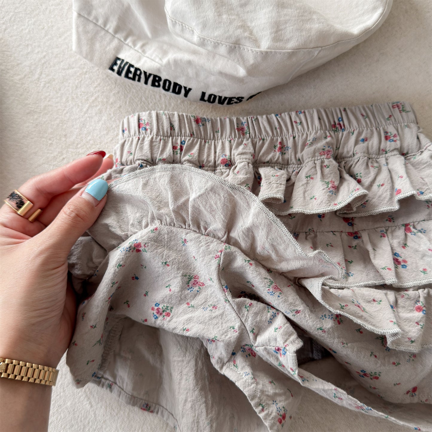 Ruffle Tiered Floral Shorts ラッフル ショートパンツ【mh0013440】